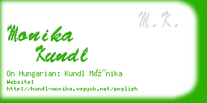 monika kundl business card